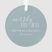 航海のいかり初結婚したのクリスマス飾り オーナメント (裏面)