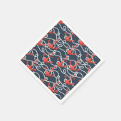 航海のいかり及び縄模様 スタンダードカクテルナプキン (角)