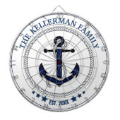 航海のいかり名のカスタム ダーツボード (正面)