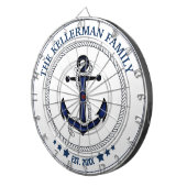 航海のいかり名のカスタム ダーツボード (正面右)