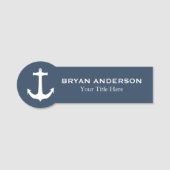 航海のいかり名タグ 名札 (正面)