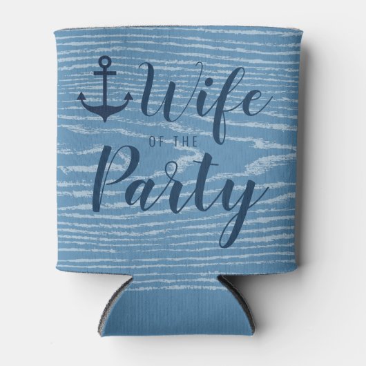 航海のいかり妻のパーティーバチェロレッテ 缶クーラー (正面)