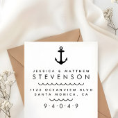 航海のいかり対結婚した差出人住所 セルフインキングスタンプ