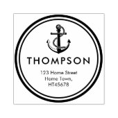 航海のいかり差出人住所 ラバースタンプ (インプリント)