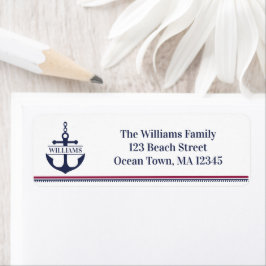 航海のいかり差出人住所 ラベル