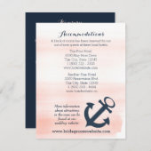 航海のいかり旅程カード セーブザデート (正面/裏面)