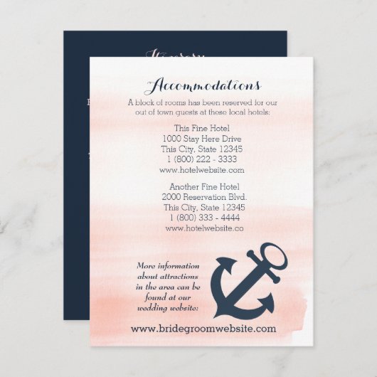 航海のいかり旅程カード セーブザデート (正面/裏面)