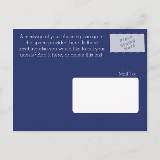 航海のいかり日付の保存 案内ポストカード (裏面)