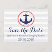 航海のいかり日付の保存 案内ポストカード (正面)