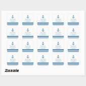 航海のいかり日付ステッカーの保存 スクエアシール (シート)