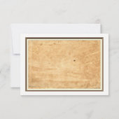 航海のいかり枠ヴィンテージ紙ウェディングRSVP 出欠カード (裏面)