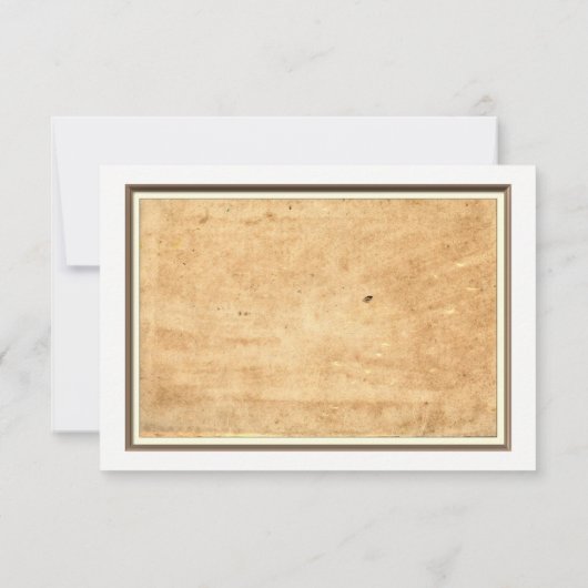 航海のいかり枠ヴィンテージ紙ウェディングRSVP 出欠カード (裏面)