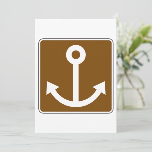航海のいかり標識 招待状 (スタンド正面)