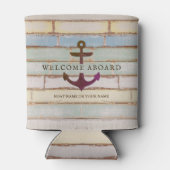 航海のいかり歓迎の船素朴名 缶クーラー (裏面)