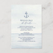 航海のいかり水カラー海詳細 エンクロージャーカード (正面)