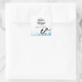 航海のいかり水スプラッシュ記念日 スクエアシール (バッグ)