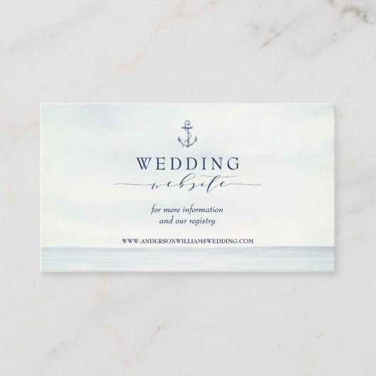 航海のいかり水彩海サイト エンクロージャーカード (正面)