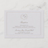 航海のいかり沿岸クラシック披露宴結婚ズ エンクロージャーカード (正面)