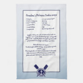 航海のいかり独自のレシピキープサクを作成 キッチンタオル (縦)