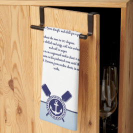 航海のいかり独自のレシピキープサクを作成 キッチンタオル