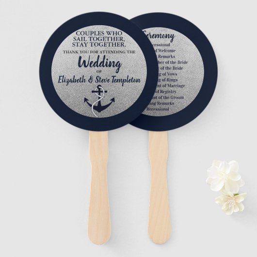 航海のいかり番組ファン ハンドファン (正面&裏面)