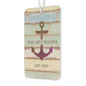 航海のいかり素朴ウッドボート名 カーエアーフレッシュナー (左)