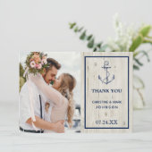 航海のいかり素朴木写真 サンキューカード (スタンド正面)