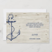 航海のいかり素朴木写真 サンキューカード (裏面)