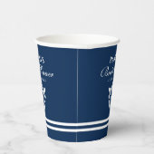 航海のいかり紺ブライダルシャワーパーティー 紙コップ (右)