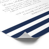 航海のいかり結婚のメニュー記号 ポスター (角)