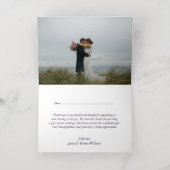 航海のいかり結婚の写真ありがとうご実在ざう 箔グリーティングカード (内側レイダウン)