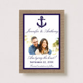 航海のいかり結婚の写真の日付の保存 セーブザデート