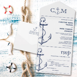 航海のいかり結婚の歌のリクエスト白食 オールインワン招待状