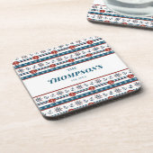 航海のいかり結婚アニバーサリーギフトアイディア コースター (左側)