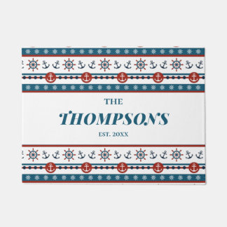 航海のいかり結婚アニバーサリーギフトアイディア ドアマット