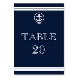 航海のいかり結婚式の受付テーブル番号 テーブルナンバー