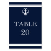 航海のいかり結婚式の受付テーブル番号 テーブルナンバー (裏面)