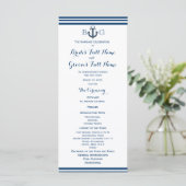 航海のいかり結婚式 プログラム (スタンド正面)