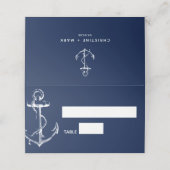 航海のいかり結婚海軍 プレイスカード (外部開封)