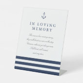 航海のいかり結婚記念標識 台座サイン (正面)