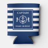 航海のいかり船長名または船海軍 缶クーラー (正面)