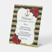 航海のいかり金ゴールドブストライプロック結婚の安全性