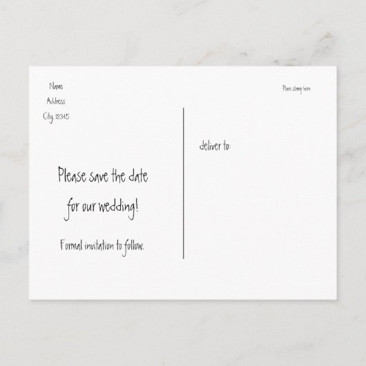 航海のいかり青エレガント救日はがき 案内ポストカード (裏面)