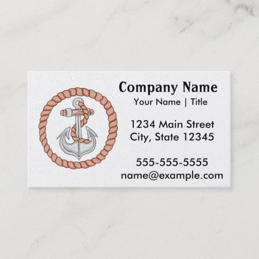 航海のいかり1名刺 名刺 (正面)