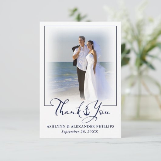 航海のいかり2写真の結婚台本ありがとう サンキューカード (スタンド正面)