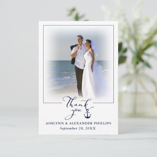 航海のいかり2写真の結婚台本ありがとう サンキューカード (スタンド正面)