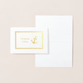 航海のいかり |ありがとうございます 箔カード (ディスプレー)