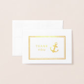 航海のいかり |ありがとうございます 箔カード (封筒付き正面)