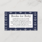 航海のいかり&クジラ赤ちゃんシャワー予約リクエスト エンクロージャーカード (正面)