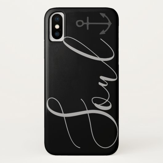 航海のいかり+グレーSOUL型 | Case-Mate iPhoneケース (裏面)